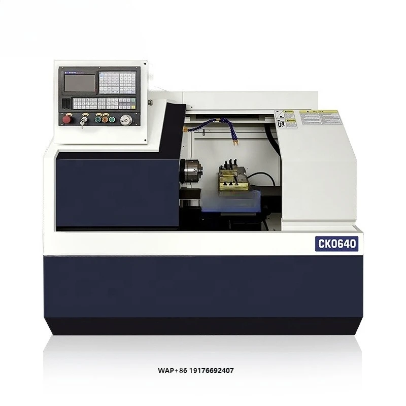 Professional Mini CNC Lathe Machine Nice Price High-Accuracy Flat Bed Model CK0640 Heavy Duty Horizontal