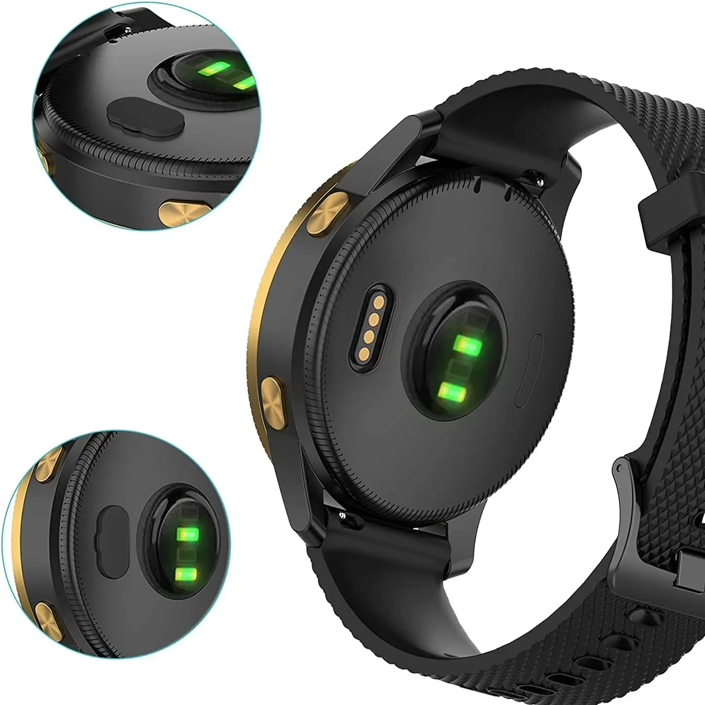 10 Uds puerto de carga cubierta de enchufe a prueba de polvo para Garmin Fenix 5 5S 5X Forerunner 935 tapa de tapón de silicona antipolvo enchufe a prueba de polvo