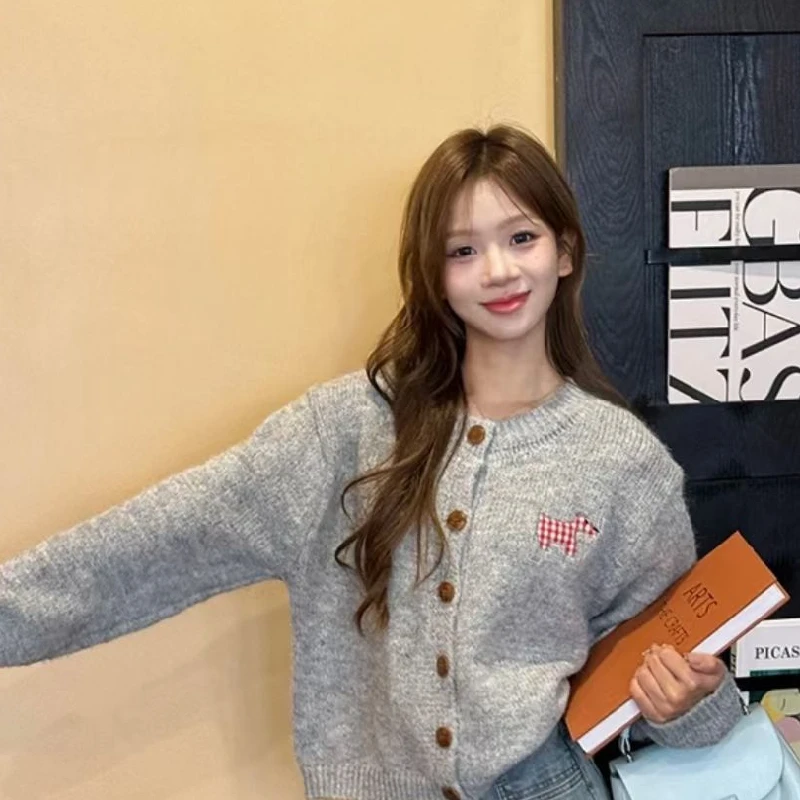 

Женский вязаный свитер премиум-класса, кардиган без катышков, осень-зима, новый Sle Dongguan Daliang South Oil, элитная мода