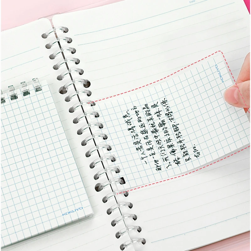 KOKUYO Smart Ring Memo Portable A7 Pastel Cookie Layered Binder Note Loose Leaf Notepad Diary Plan Todo Office School F997