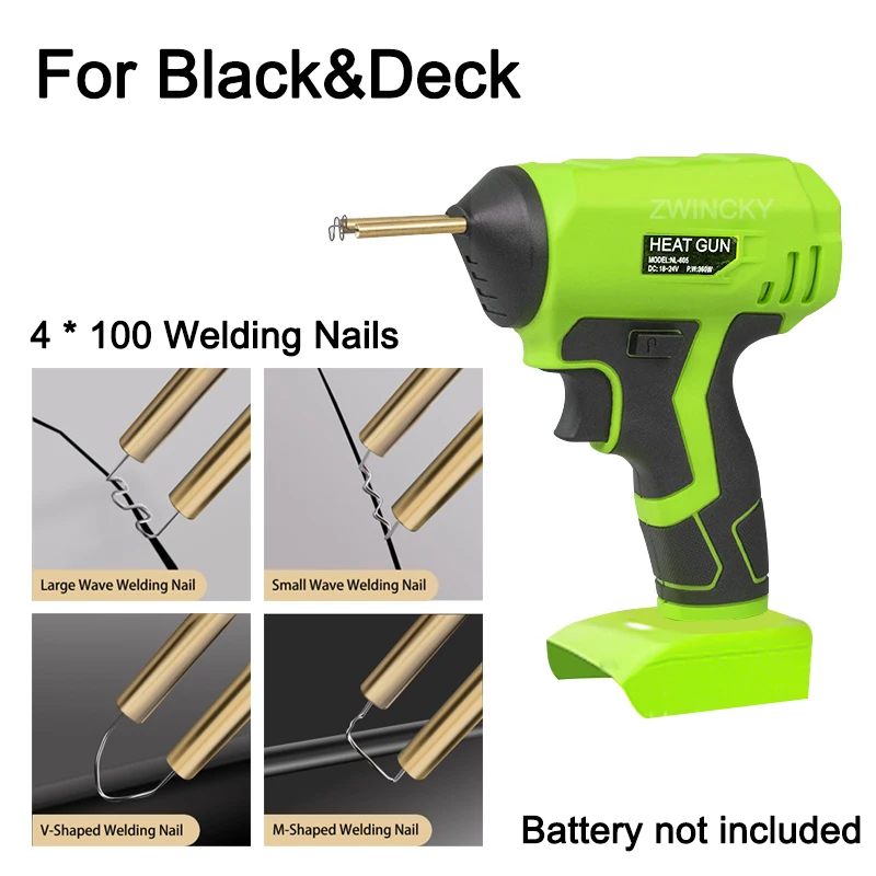 Kabellose Kunststoffschweißmaschine Heißheftgerät für Makita/Dewalt/Bosch/Milwaukee/Black&Decker 18V Li-Ionen-Akku Reparaturwerkzeuge