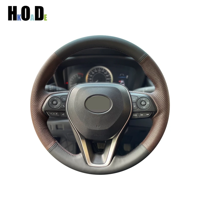 

Hand-Sewing Car Steering Wheel Cover For Toyota Camry 2018- 2019 Avalon 2018 - 2020 RAV4 2019