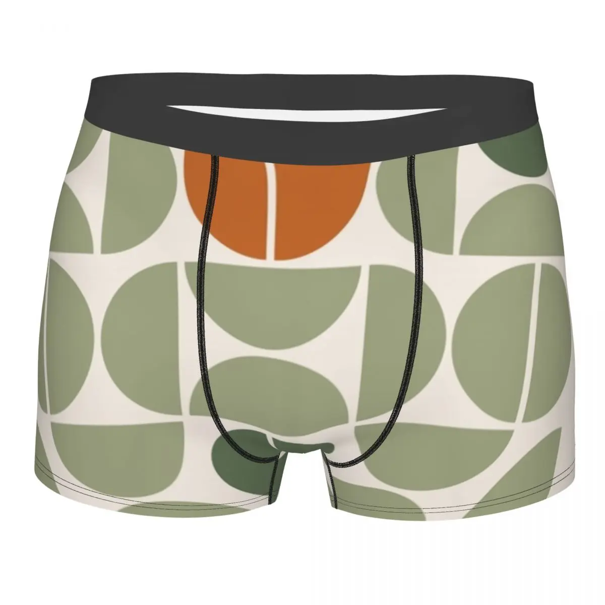 

Custom Sage Green Underwear Men Breathbale Boxer Briefs