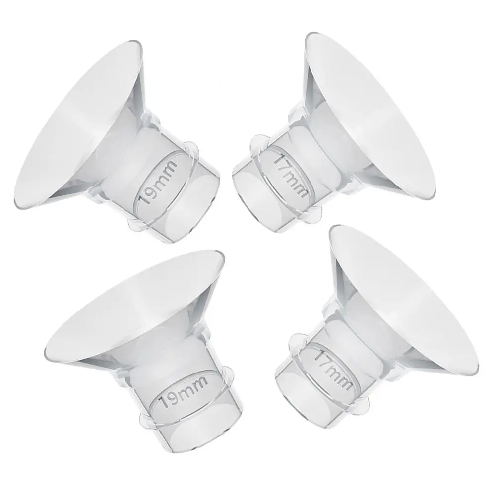 

4 шт. силиконовые вкладыши для фланцев молокоотсосов, замена для электрических носимых молокоотсосов, комфортные, износостойкие, многоразовые, стерилизуемые, для сбора молока