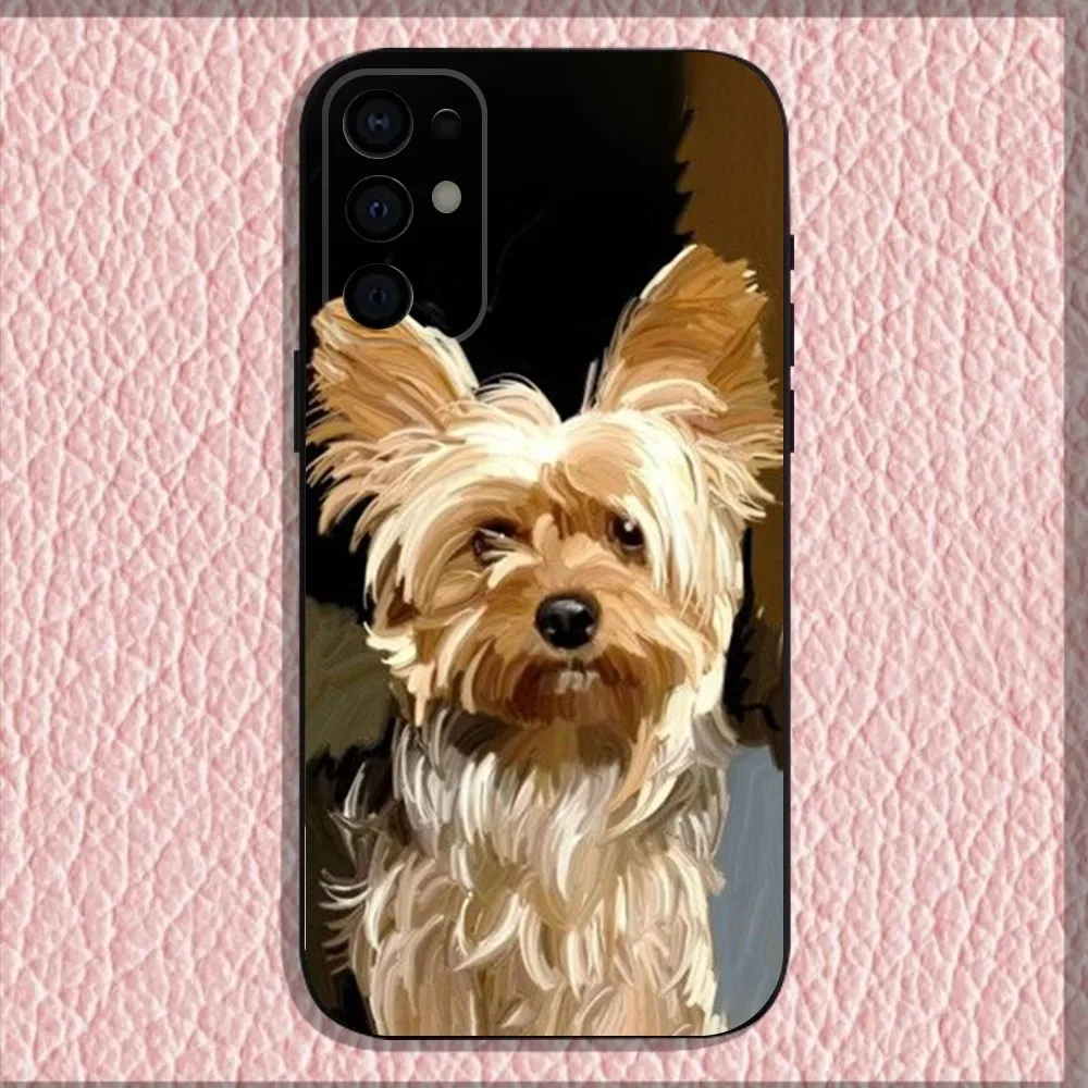 Yorkshire Terrier Dog Phone Case For Samsung S25,S24,S21,S22,S23,S30,Ultra,S20,Plus,Fe,Lite,Note,10,9,5G Black Cover