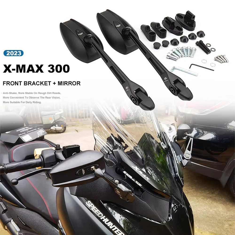 

New XMAX300 Motorcycle Forward Moving Bracket Kit Side Rearview Holder Adapter For Yamaha X-MAX300 XMAX 300 X-MAX 300 2023