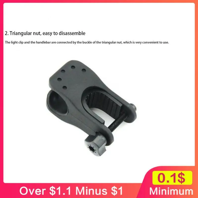 Stability U-shaped Clip Conversion Function Clip Lightweight Easy Disassembly Light Stand Light Clip Black