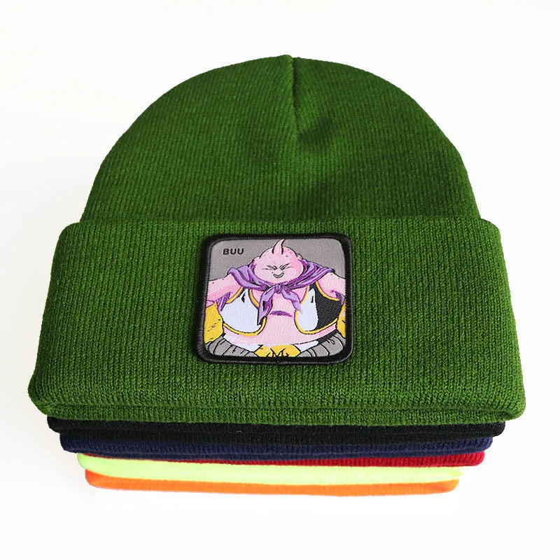 التنين الكرة ابن غوكو محبوك قبعة ماجين بو المطرزة بلا حدود الكرتون أنيمي الدافئة الهيب هوب تزلج الرياضة الصوفية قبعة للرجال النساء