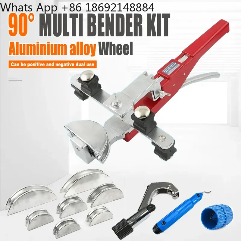 Combination Bender for 6-22mm Silver Aluminum Disc Manual Ratchet Propulsion with Reverse Bending