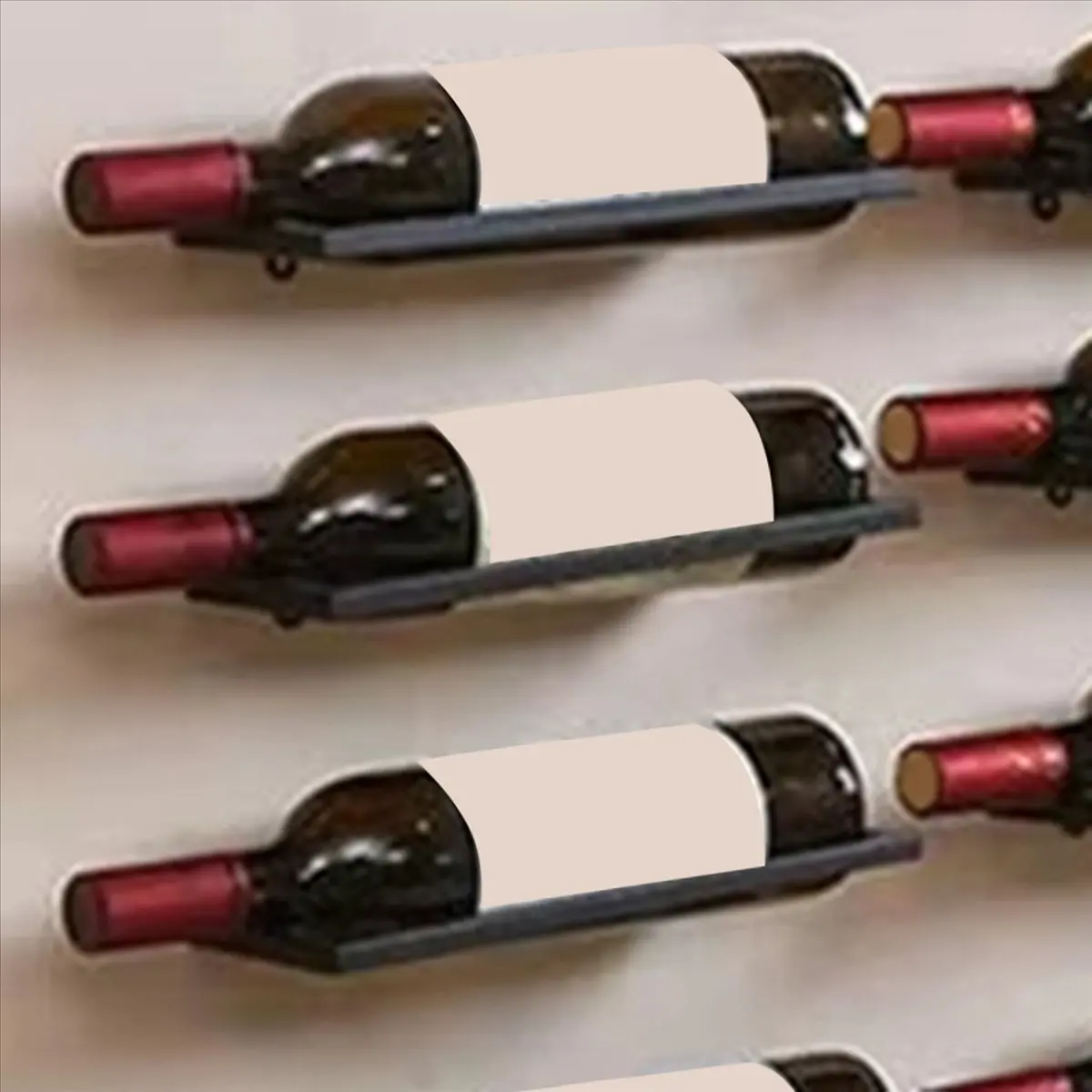 A24I Wine Holder Wall Mounted Metal Hanging Wine Display Holder Wine Glass Shelf Floating Bar Shelves Rustic Wine Glass Rack
