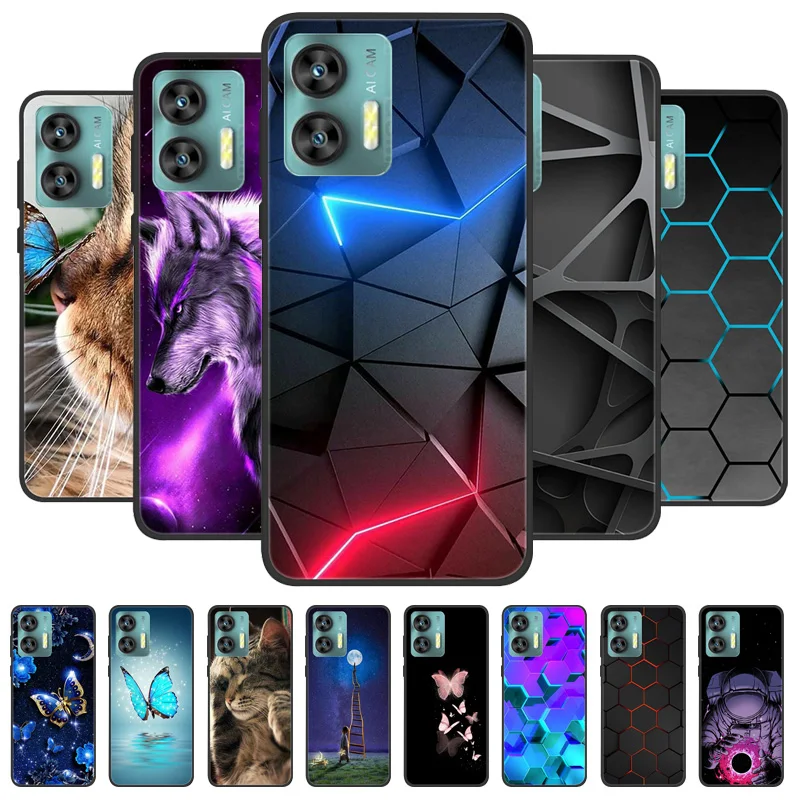 For Oukitel C35 Case C 35 36 Black Cover Lion Wolf Silicone Soft Back Cases For Oukitel C36 Phone Case OukitelC35 OukitelC36