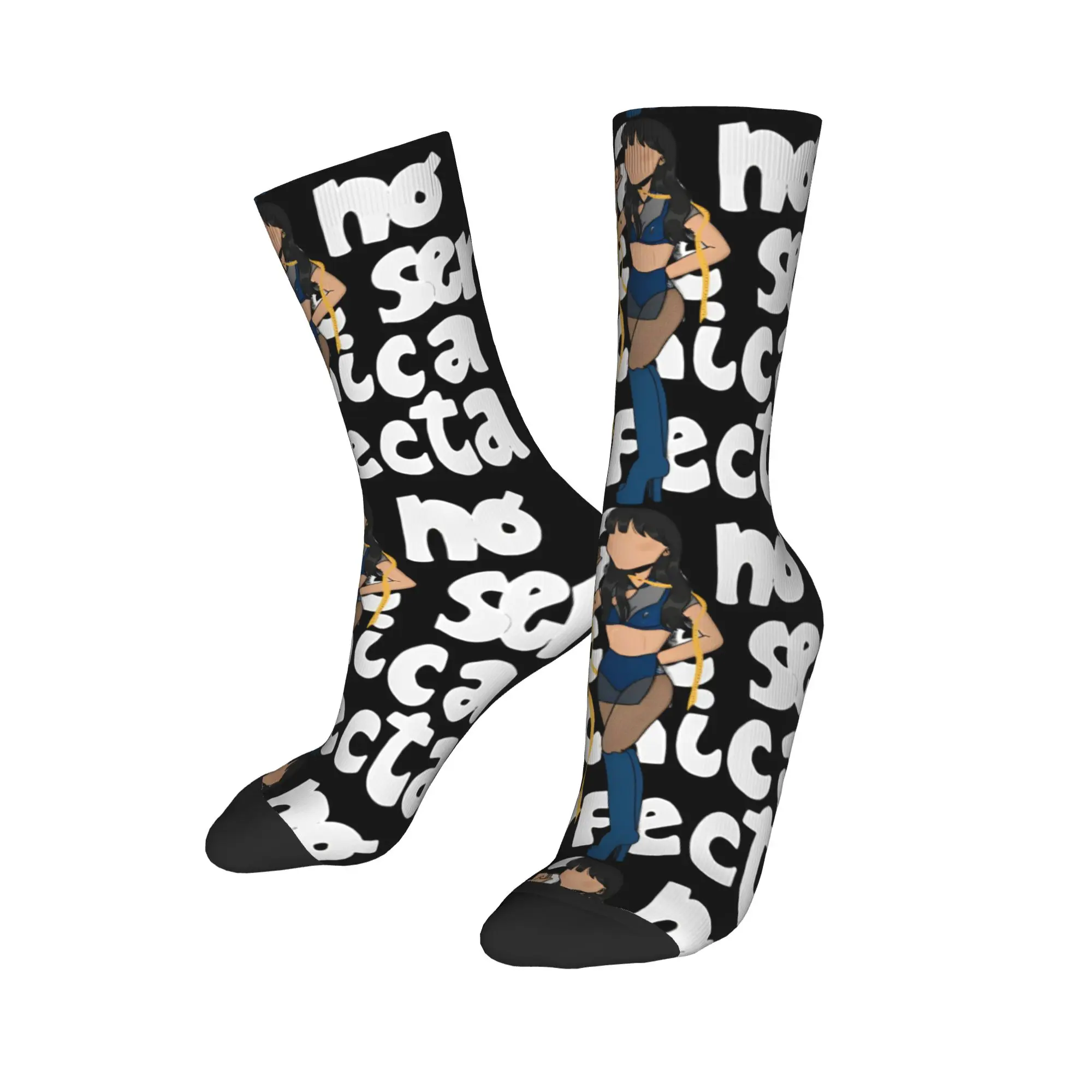 

Осенне-зимние забавные мужские и женские носки Aitanaed, впитывающие пот футбольные носки,