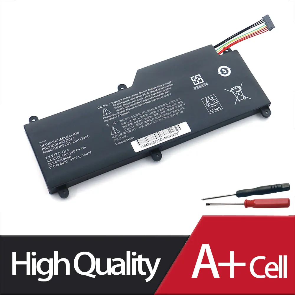 New LBH122SE Laptop Battery For LG U460 U560 U460-G.AH5SK U460-K.AH5DK U460-M.AFB5L 7.6V 48.64WH Free Tools