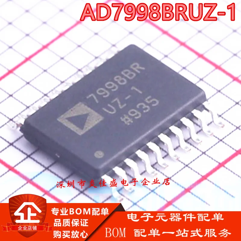 

10 шт. AD7998BRUZ-1 новый оригинальный чип AD7998BRUZ TSSOP-20 АЦП IC