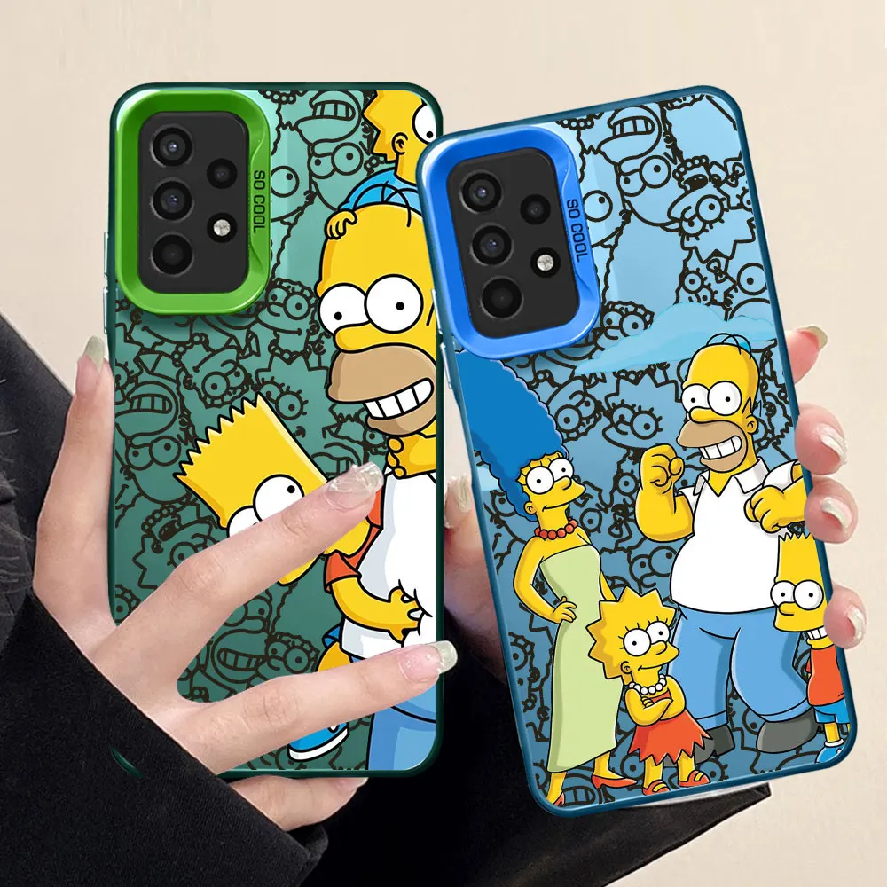 Soft Cover Phone Case for Samsung Galaxy A05 A03s A20 A51 A30 A03 Core A71 A10 A31 A02 A52s A20s A21s A50 Cartoon Homer Simpson