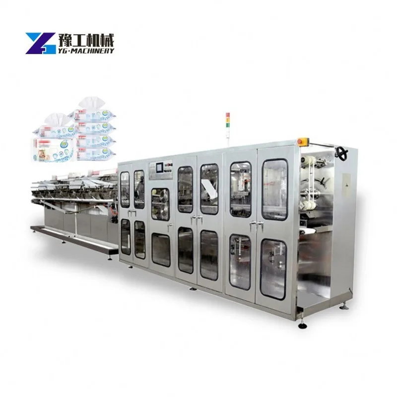 High Speed Wet Tissue Production Line Cheap Price Baby Wipes Folding Machine for Make