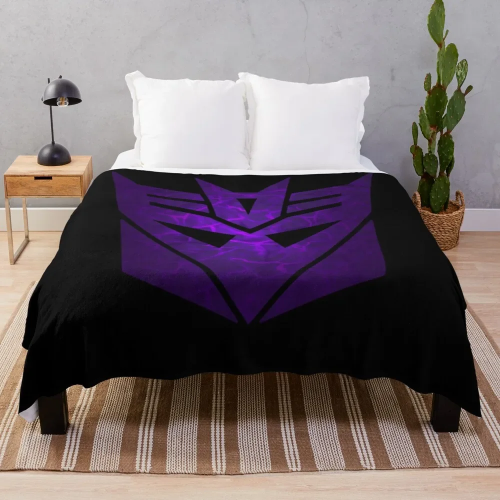 Decepticon logo vintage Throw Blanket Furry Luxury Thicken valentine gift ideas Decorative Sofa Blankets