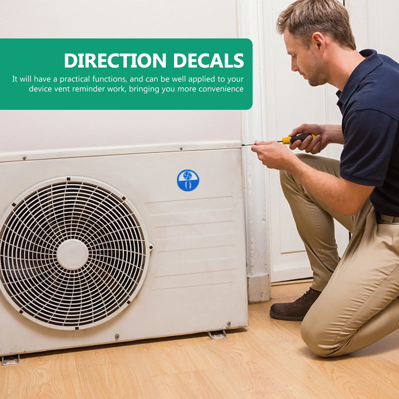 

10 шт. наклеек-индикаторов для вентиляционных отверстий, прочные предупреждающие наклейки для оборудования безопасности, наклейки с указаниями направления