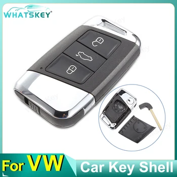 3 Knop Keyless Slimme Afstandsbediening Autosleutel Shell fob Case Voor Volkswagen Passat B8 Voor VW Magotan B8 Skoda A7 Variant 2016-2019