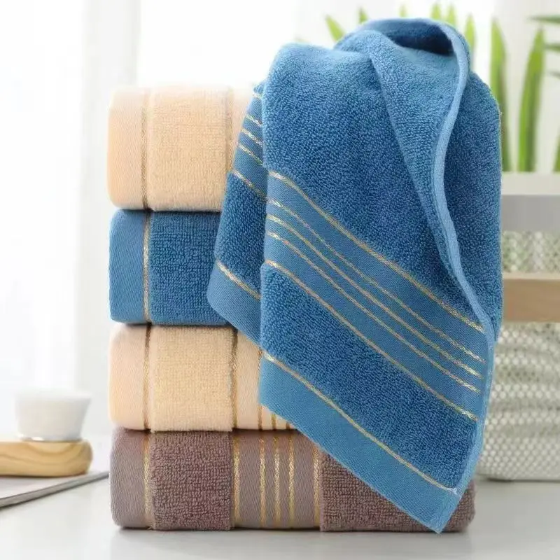 All-cotton Class A Thickened Absorbent Jacquard Polyester-cotton Skin-friendly Face Towel Bath Pure Cotton Towel  Towel