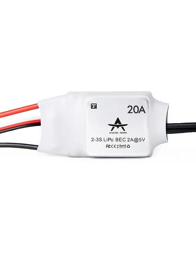 T-MOTOR at Series Esc Speed Controller 2-6s 5V/5a Rigid Wing Esc Support Benz Output for RC Rigid Wing Airplane RC Model