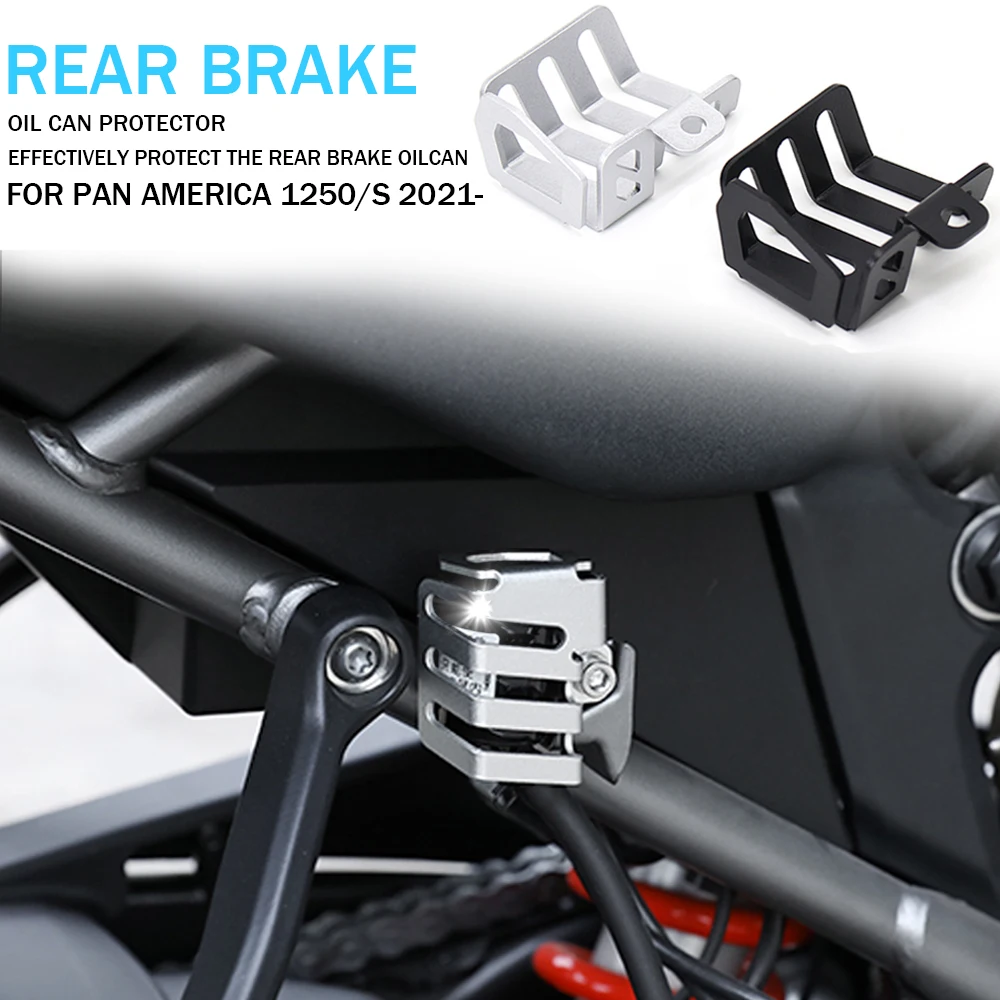 

2021 2022 New Motorcycle Accessories Rear Brake Fluid Reservoir Guard For PAN AMERICA 1250 S PA1250 PA 1250 S