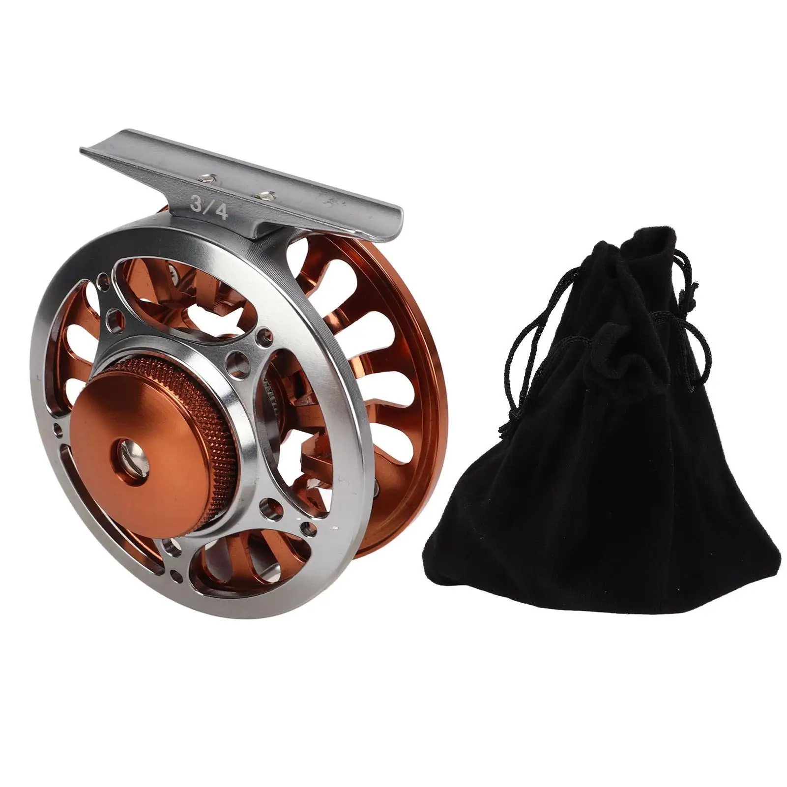 Durable Metal Fly Fishing Reel with Oxidation Treatment - Perfect for outdoor Fishing Adventures