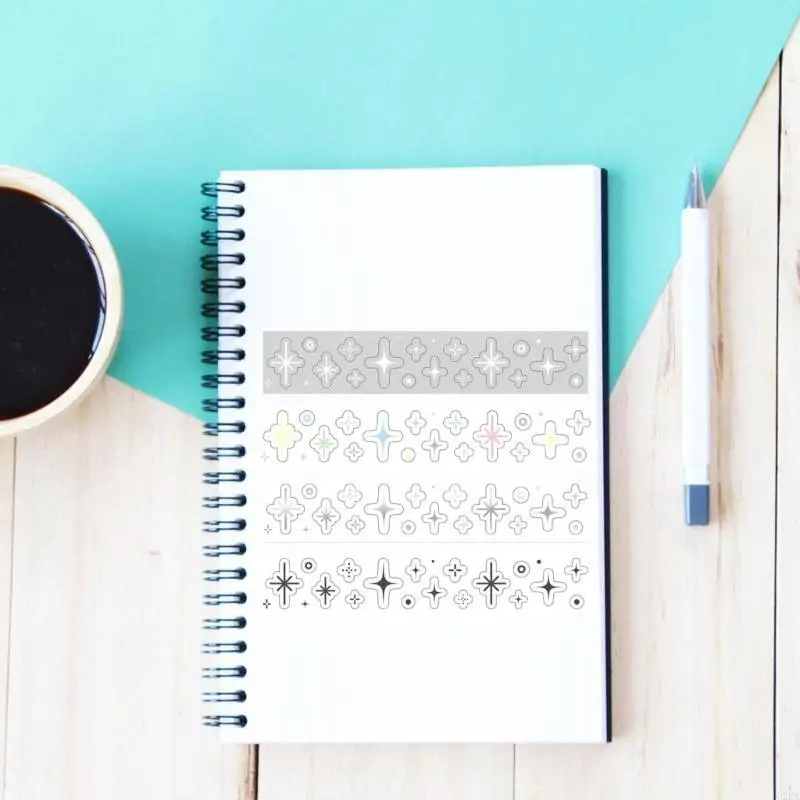 62KA Korean Styles Washis Tape Artists Tapes Haustier Dekorative Band für Journal Art Craft