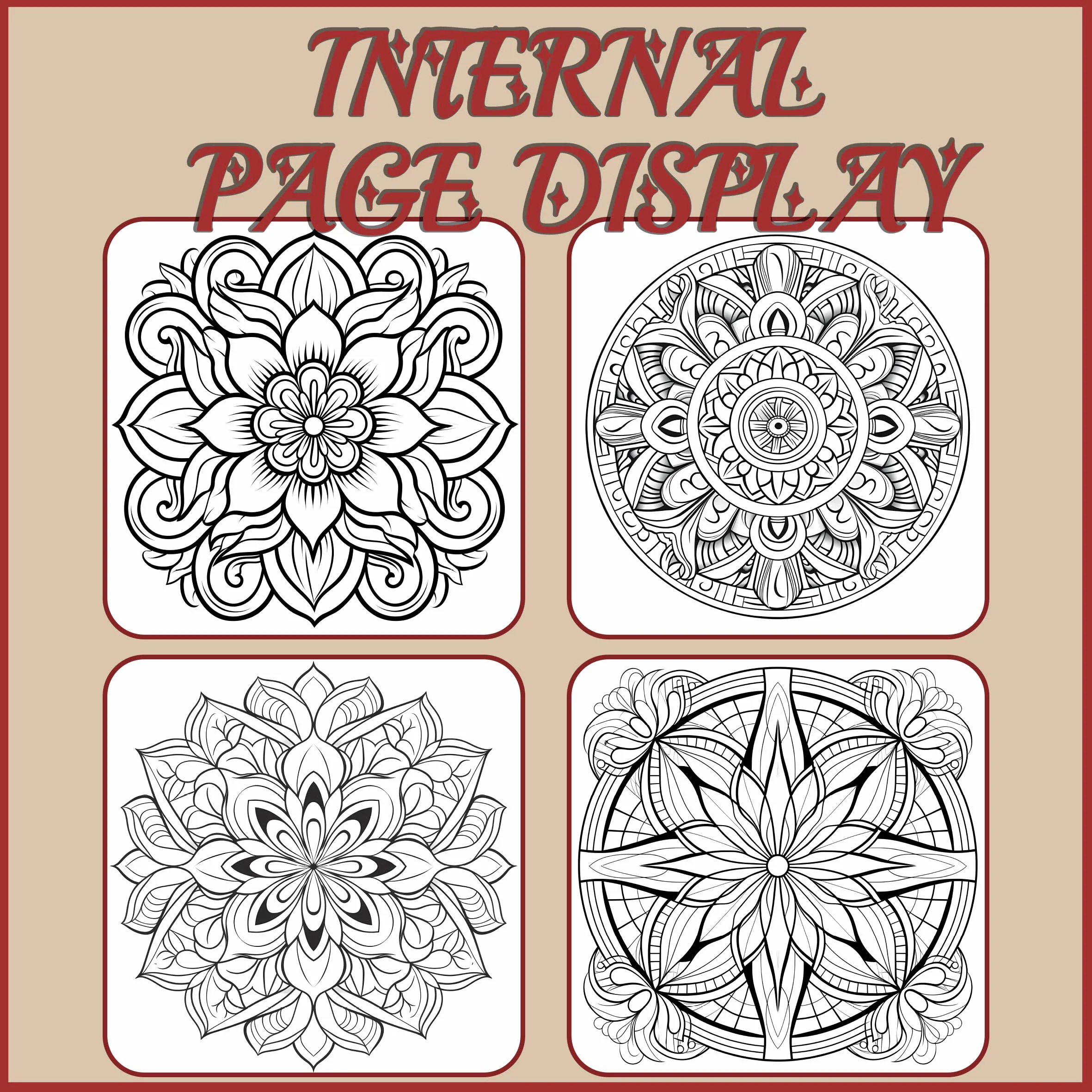 Mandalas Coloring Book for Adults: Stress Relief Adult Picture Book for Creative Color Practice