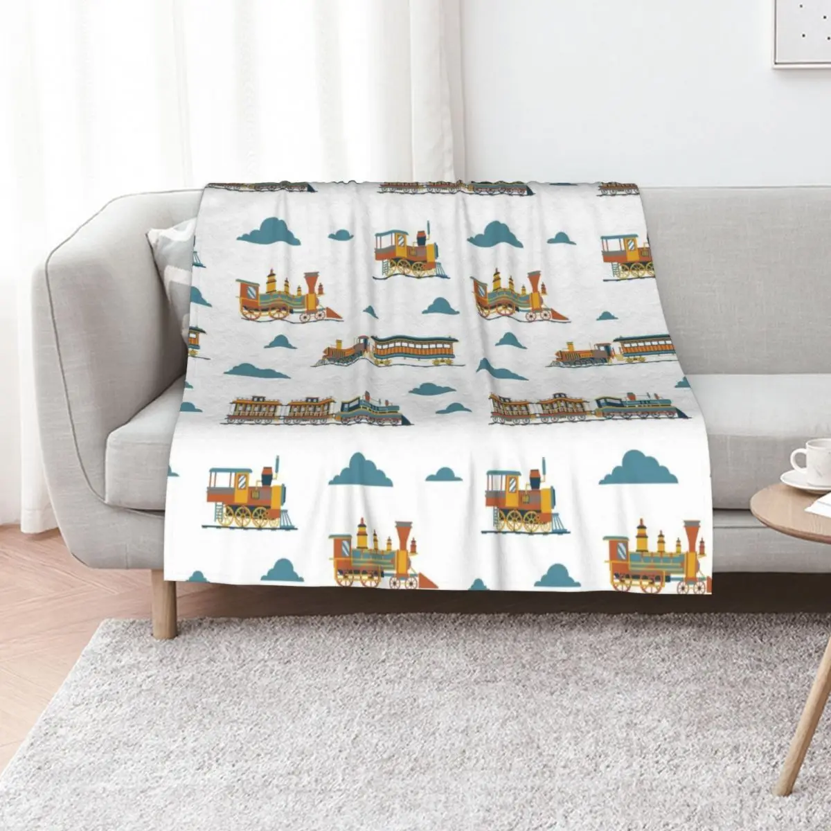 train railroad Throw Blanket Blankets For Sofas Decorative Sofa warm winter Decorative Beds Shaggy Sofa Throw Blankets