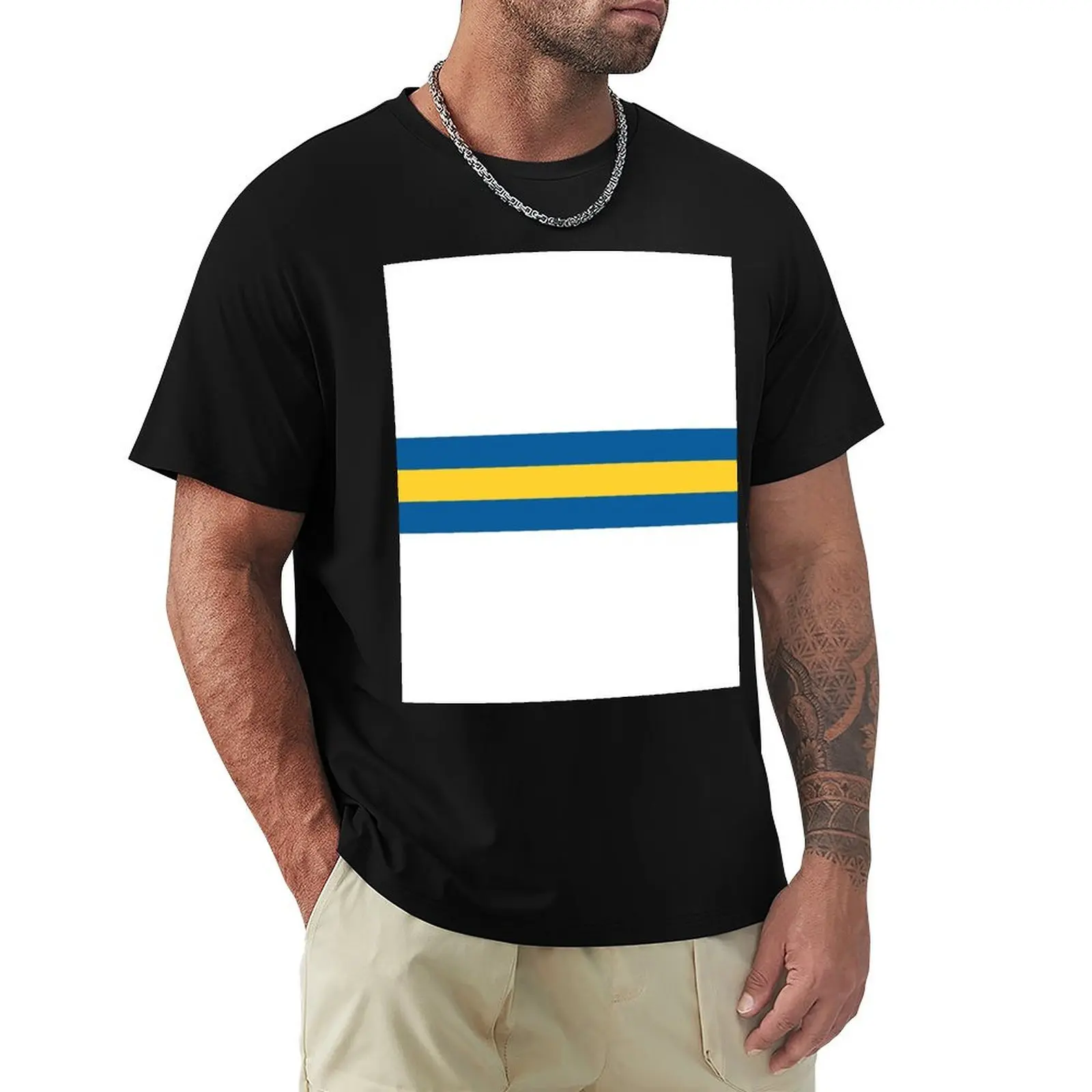 Leeds Utd Stripes T-Shirt Casual Daily Outfit T-Shirt