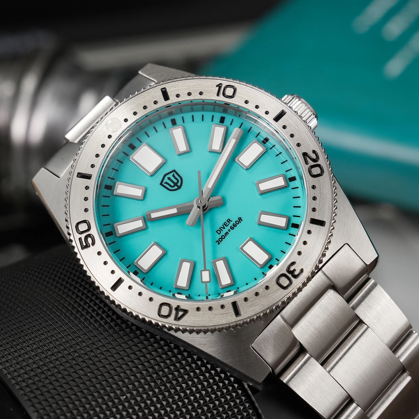 Watchdives WD1965 62mas ساعة رجالية VH31 حركة كوارتز مضيئة القبة الياقوت الكريستال 20Bar مقاوم للماء 38 مللي متر ساعات خمر #5