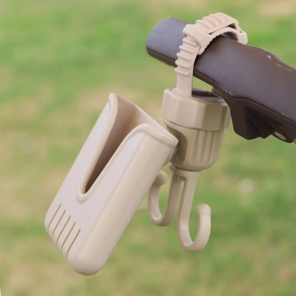 2 في 1 خطاف لعربة الأطفال قابل للتدوير إبداعي للدراجة معلق بخطاف مزدوج متعدد الوظائف ومستقر وقابل للتعديل للتسوق