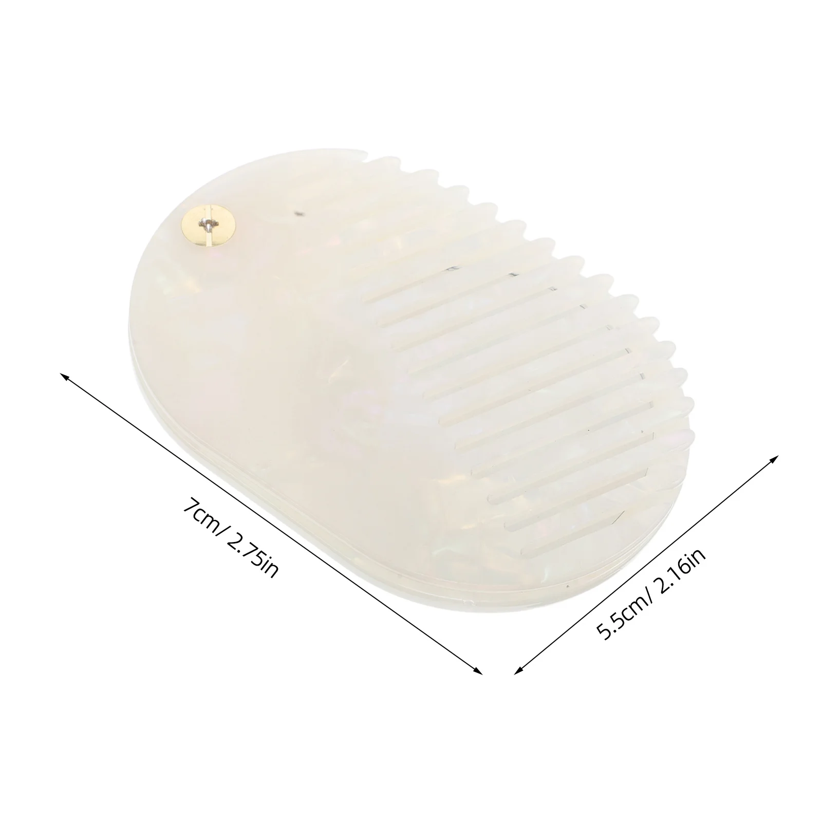 Mirror Comb Hair Brush Mini Compact Styling Tool For Women Travel Portable Pocket Hair Care Lightweight Grooming Set