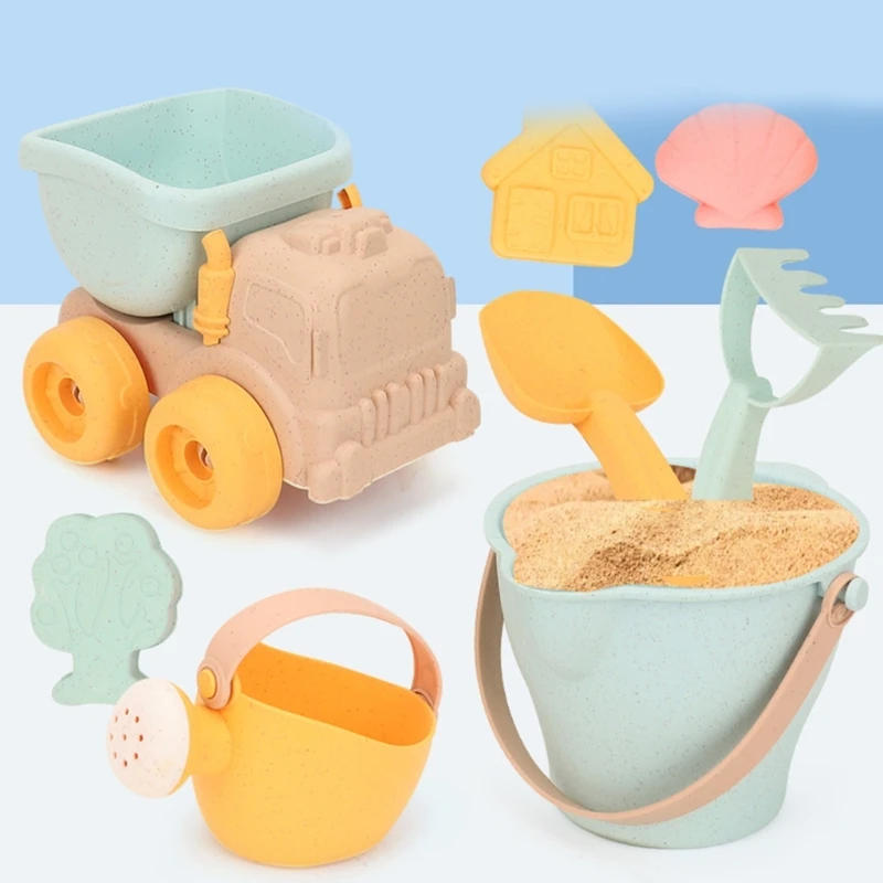 B2EB Beach Castle Toy Sand Sculpting Mold Truck Child Seaside Gift Outdoor Water Toy