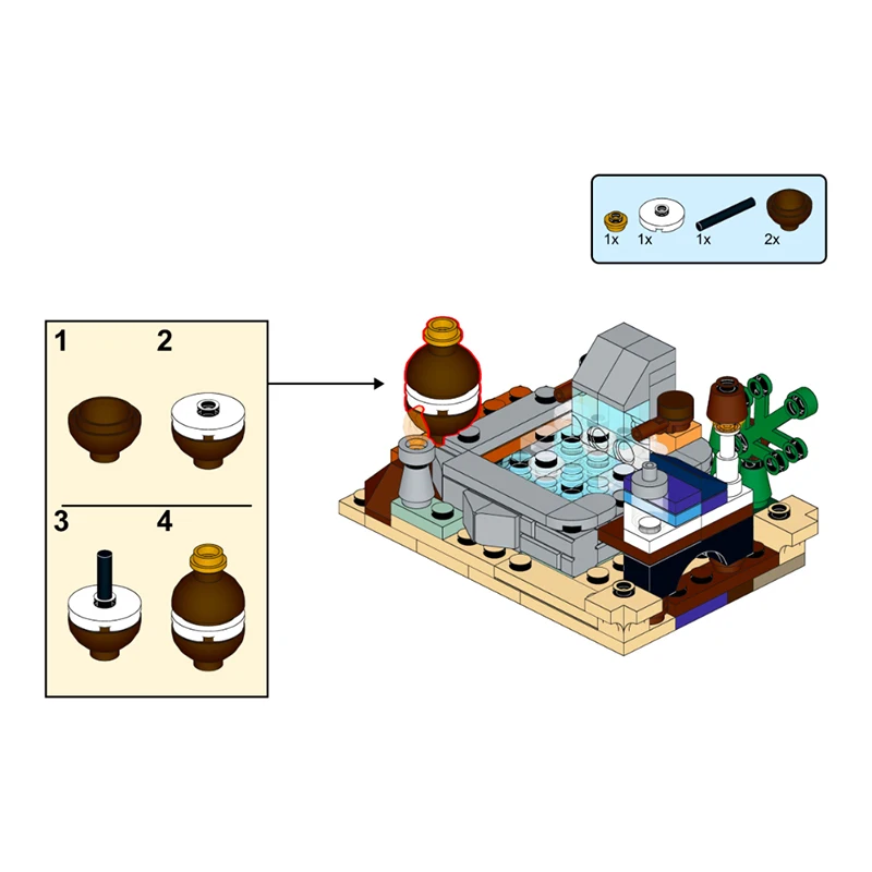 145 قطعة من مكعبات البناء التكنولوجية القابلة للتخصيص لمشهد حمام شخصيات الأفلام الشهيرة، لعبة بسيطة للتركيب الذاتي، هدية للمهرجانات
