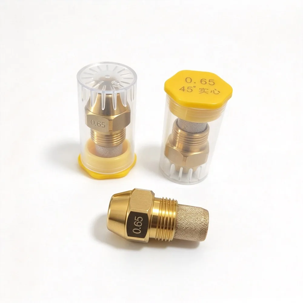 5PCS  45 Degree Methanol Diesel Fuel Oil Burner Nozzle, Brass Oil Nozzle, Oil Fuel Injection Air Atomized Spray Jet