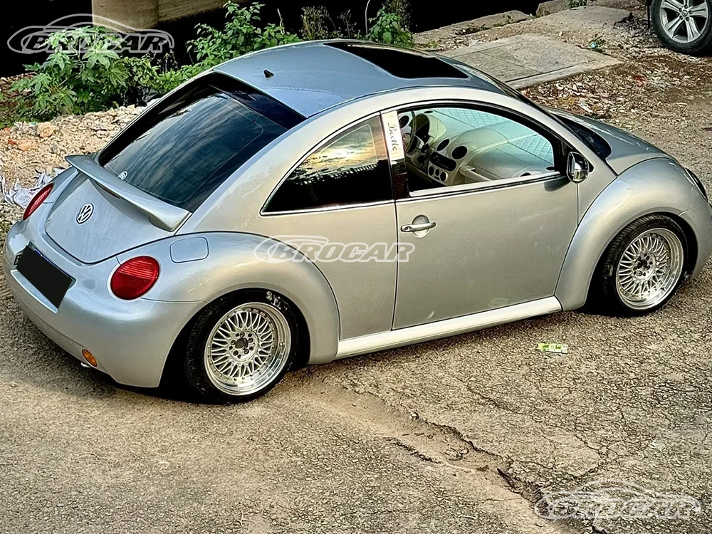 Für 1998–2012 VW Volkswagen Beetle GEN 2 Fabrikstil, hochwertiges FRP-Material, glänzend schwarz, Spoiler, Kofferraum, Kofferraum, Flügelspoiler