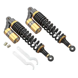 400mm Air Shock Absorber Left & Right 1Pair for Yamaha For Suzuki For Harley Rod ATV Go Quad Motorcycle Replacement Accessory