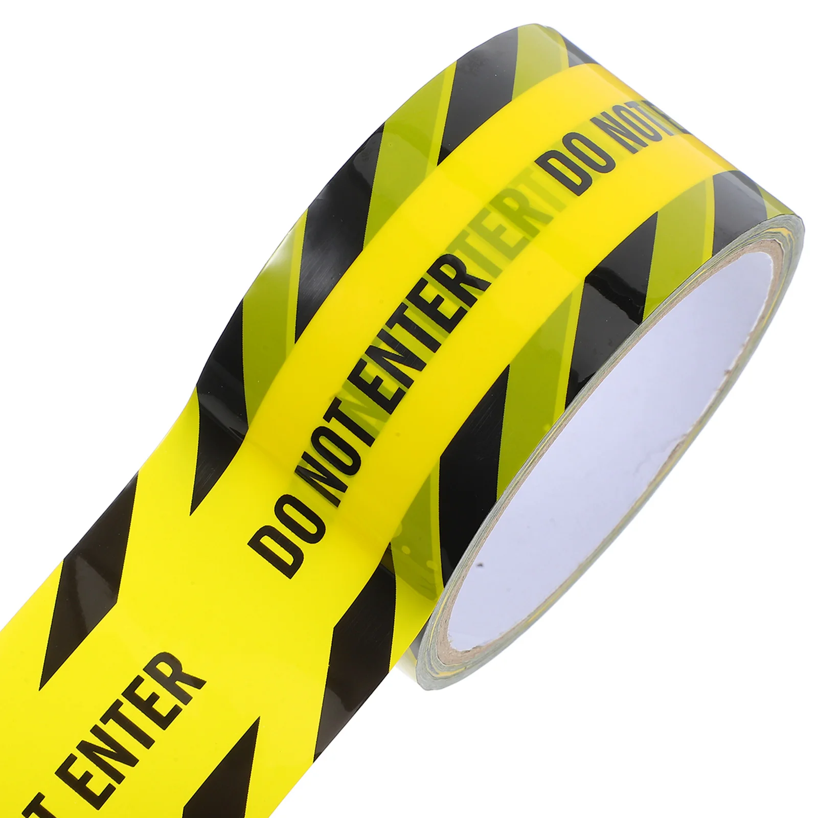 

Fluorescent Warning Tape Roll Safety Stripes Adhesive Barrier for Outdoor Construction Marking Identification Danger Area