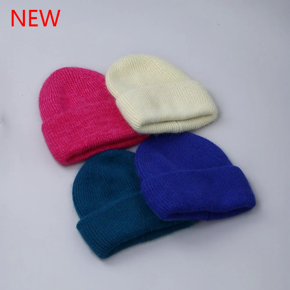 Heißer Verkauf Winter Hut Echt Kaninchen Fell Winter Hüte Für Frauen Mode Warme Beanie Hüte Frauen Solide Erwachsene Abdeckung Kopf Kappe – Detail 25