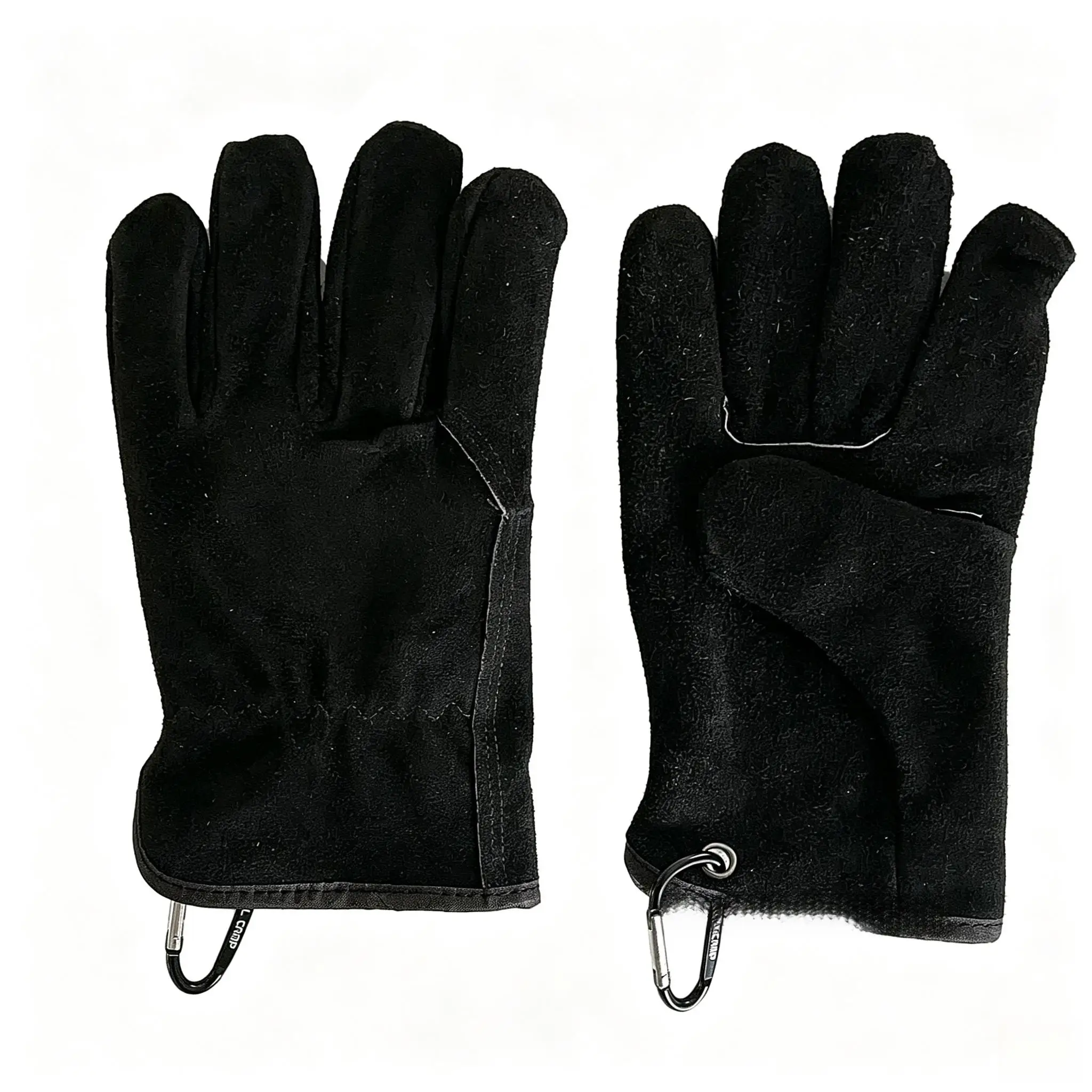 Cowhide Heat Resistant Gloves For BBQ Grilling And Wood Stoves,  Leather Protection Up To 200C With Fleece Lining For Pizza Oven