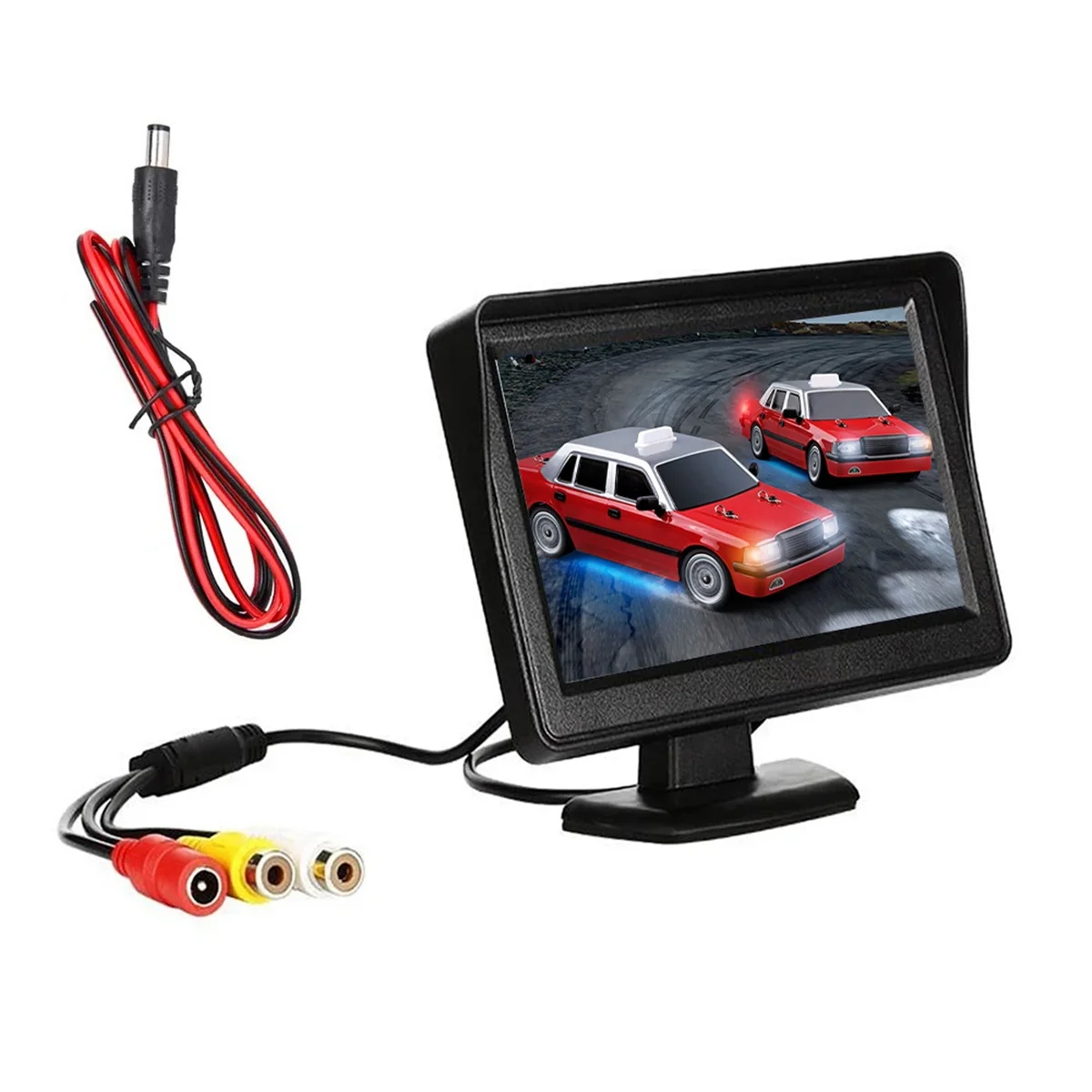 

HIHI DC 9V-24V 4.3 Inch Car Rearview Monitor Kit TFT LCD Car Rear View Camera Reversing Parking System Monitor Without Camera