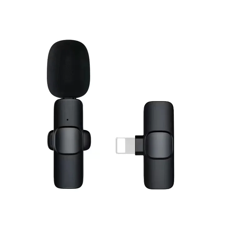 

Professional Wireless Lavalier Microphone Studio Podcasts 2.4Ghz K9 Phone lapel Wireless Smartphone Microphone For Live Stream