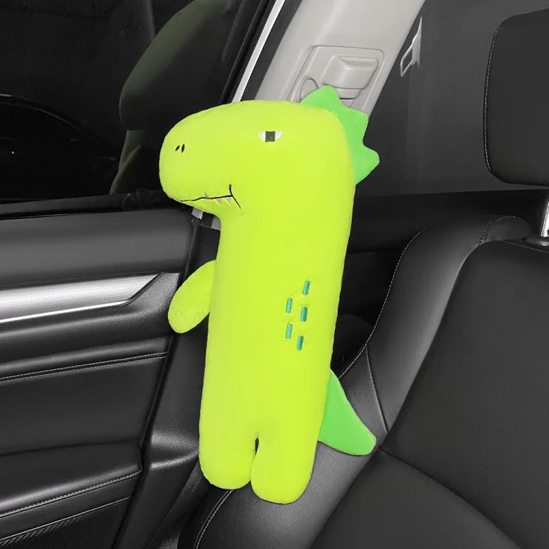 Kids Pillows Car Seat Safety Belt Pillow For Rest Sleeping Pillow Comfortable Seat Belt Cushion Cute Animal Pattern Accessories