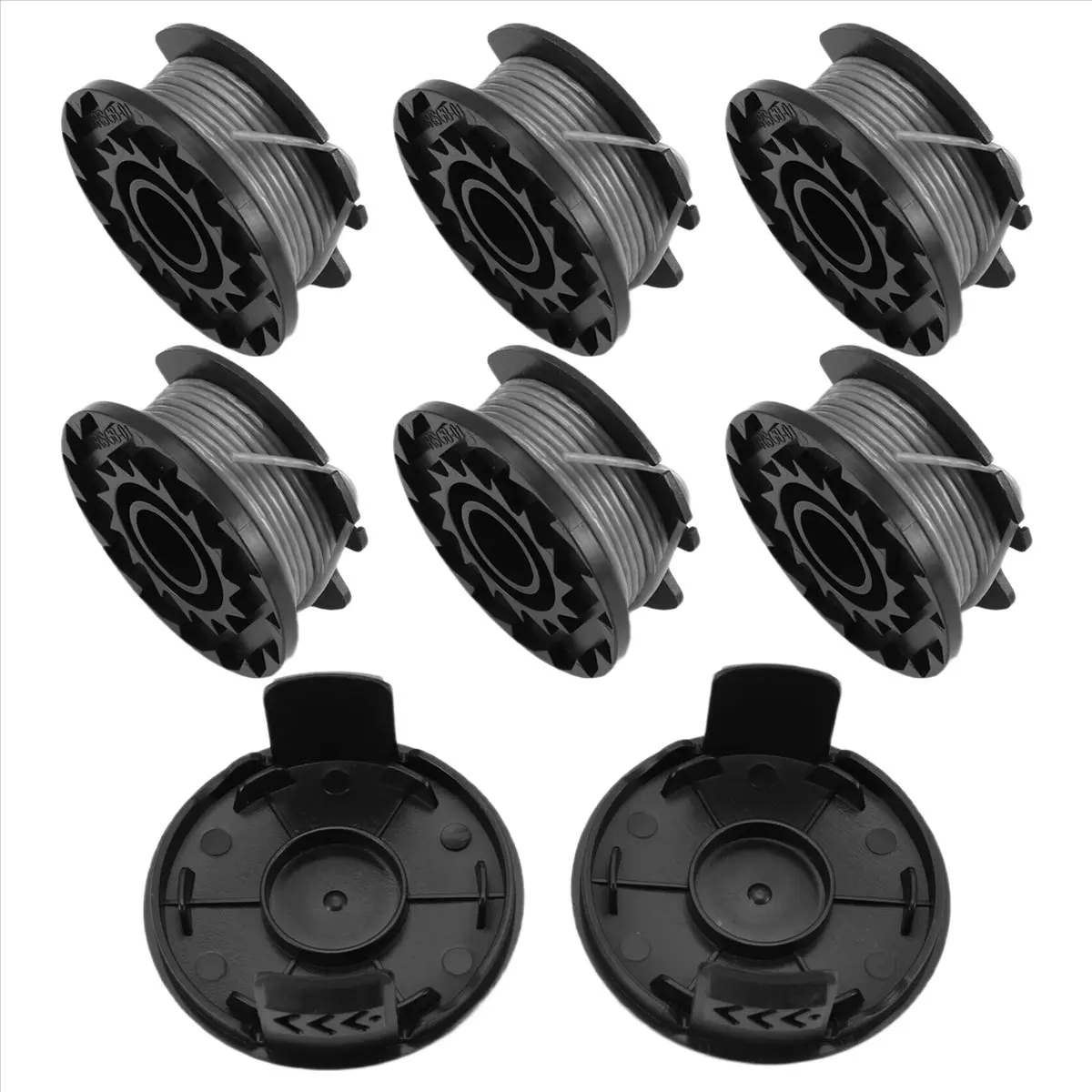 DT75BG Strimmer Spool Replacement for Bosch, 8Pcs String Trimmer Spool Compatible with Bosch Cordless Grass Trimmer Art 23 SL