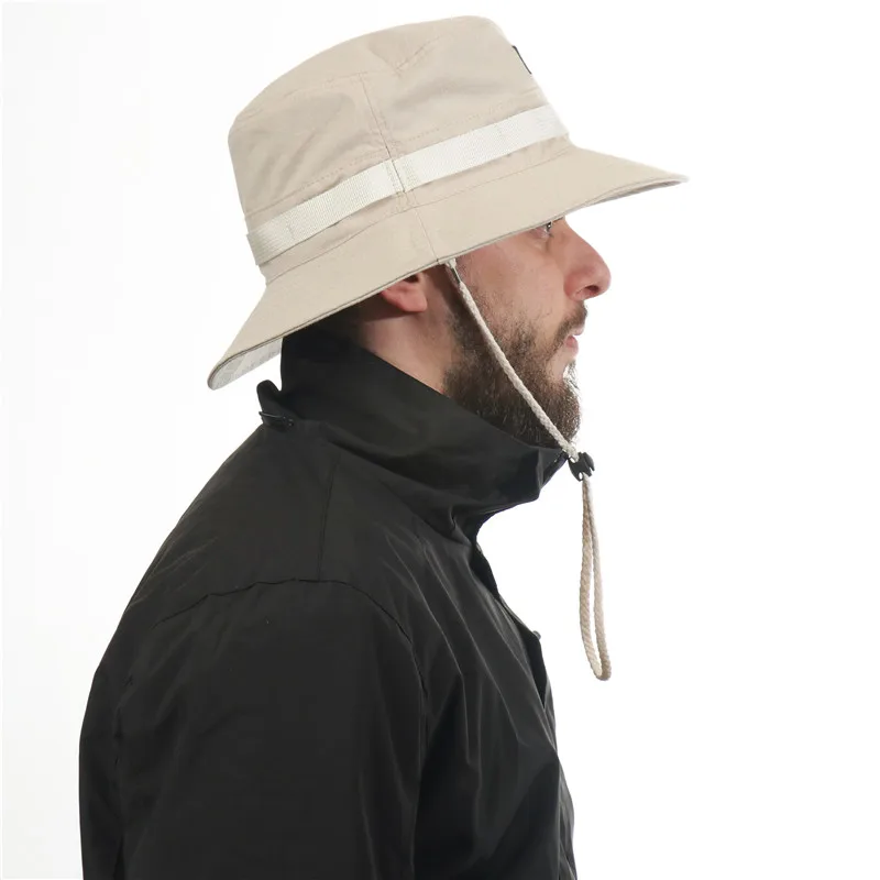 CAMOLAND Women Summer UPF50+ Sun Hats Outdoor Male Wide Brim Bucket Hat Casual Unisex Hiking Fishing Hat Breathable Beach Caps