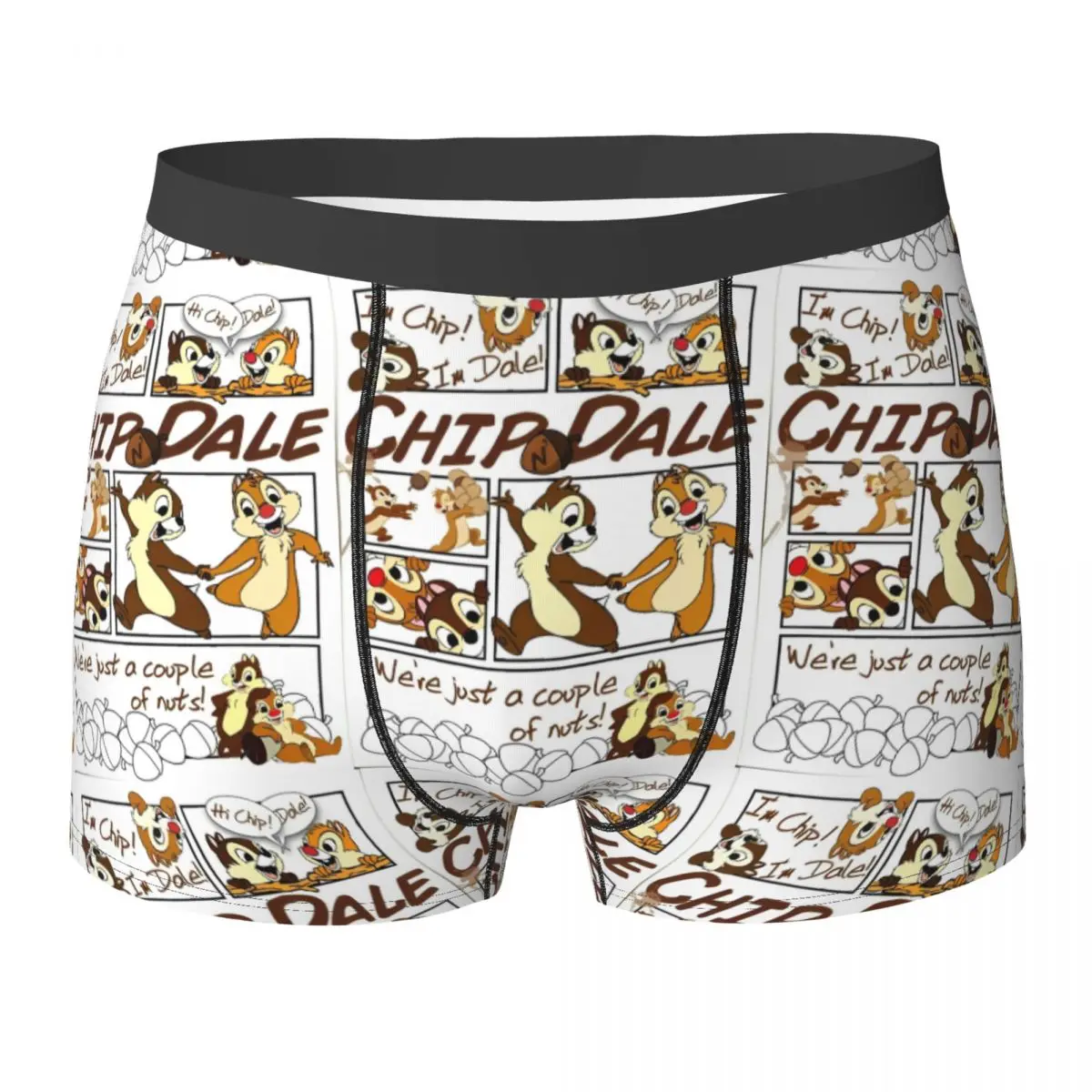 

Chip 'n' Dale Cartoon Anime Underwear Male Underpants Pattern Breathable Boxer Shorts Hot Sale Boxer Brief Plus Size