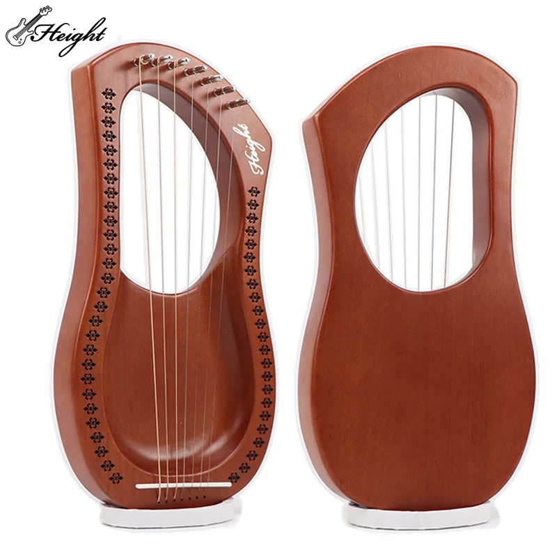 

7 String Lyre Harp Mahogany Solid
