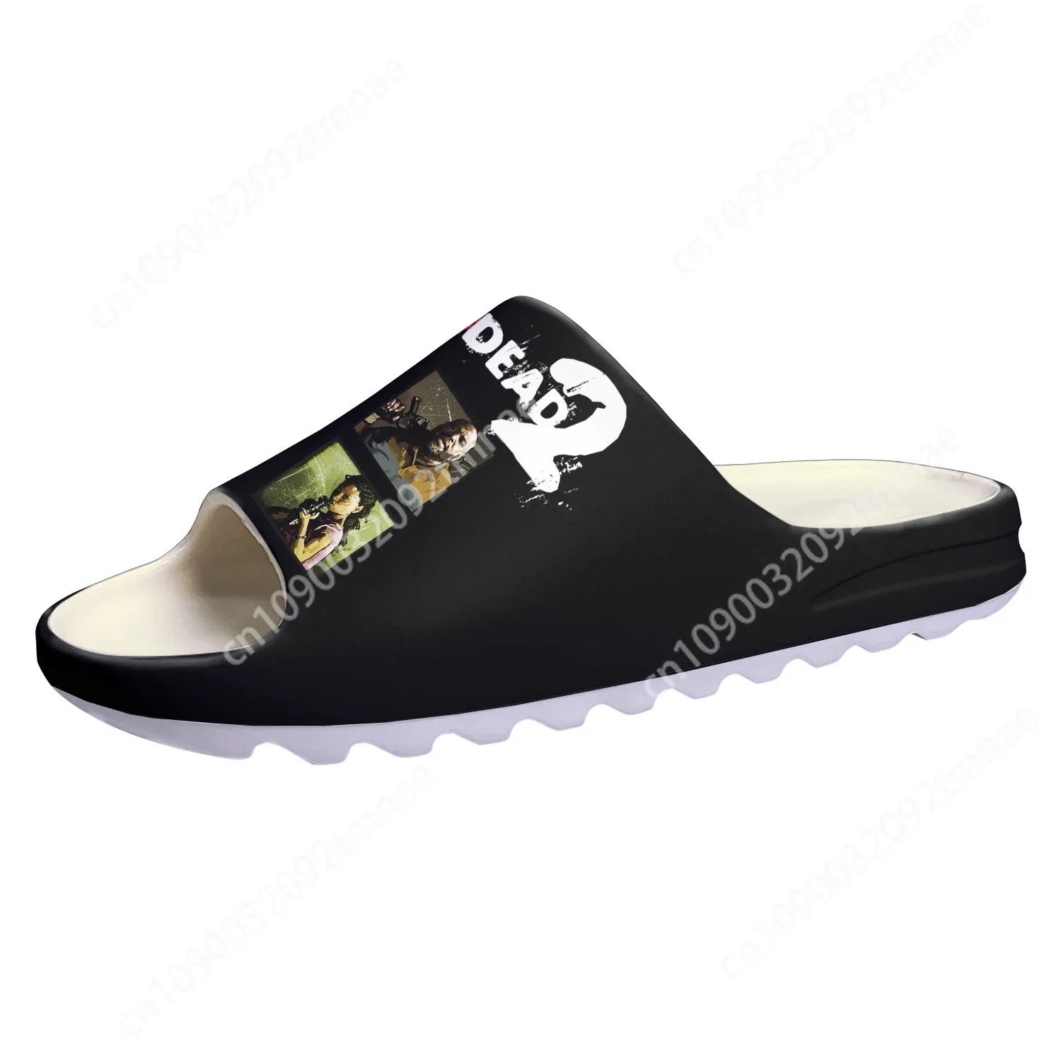 

Left 4 Dead 2 Custom Soft Sole Sllipers Cartoon Game Mens Womens Teenager Fashion Home Clogs Custom Water Shoes on Shit Sandals